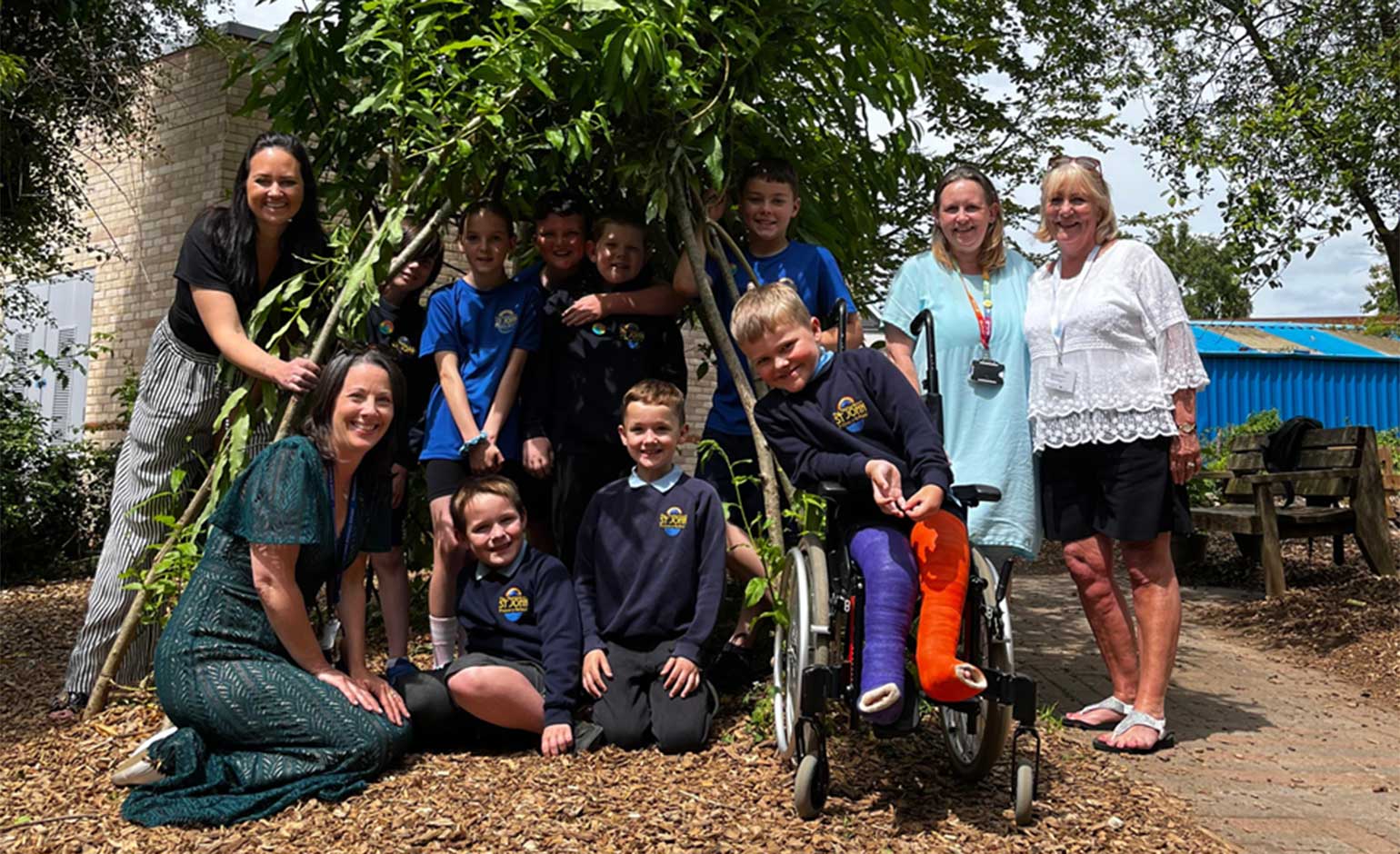 Curo funds Peasedown primary school's new conservation area 