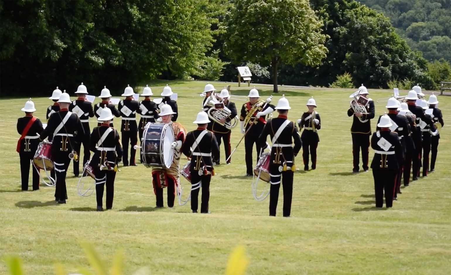 Royal Marines Band says special farewell to Dorothy House patient